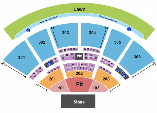 Utah First Credit Union Amphitheatre Keith Urban Seating Chart